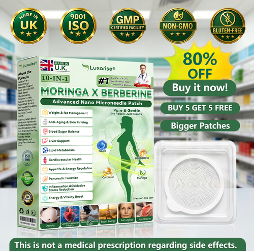 𝑶𝒇𝒇𝒊𝒄𝒊𝒂𝒍 𝑺𝒕𝒐𝒓𝒆  | 👩‍⚕️ 𝑳𝒖𝒙𝒂𝒓𝒊𝒔𝒆® 𝑴𝒐𝒓𝒊𝒏𝒈𝒂 & 𝑩𝒆𝒓𝒃𝒆𝒓𝒊𝒏𝒆 10-𝑰𝑵-1 𝑨𝒅𝒗𝒂𝒏𝒄𝒆𝒅 𝑵𝒂𝒏𝒐 𝑴𝒊𝒄𝒓𝒐𝒏𝒆𝒆𝒅𝒍𝒆 𝑷𝒂𝒕𝒄𝒉 (𝐎𝐧𝐜𝐞 𝐃𝐚𝐢𝐥𝐲, 𝐯𝐢𝐬𝐢𝐛𝐥𝐞 𝐜𝐡𝐚𝐧𝐠𝐞𝐬 𝐢𝐧 𝟕 𝐝𝐚𝐲𝐬）✅ 𝐎𝐛𝐞𝐬𝐢𝐭𝐲, 𝐃𝐢𝐚𝐛𝐞𝐭𝐞𝐬, 𝐒𝐥𝐞𝐞𝐩 𝐀𝐩𝐧𝐞𝐚, 𝐀𝐧𝐝 𝐉𝐨𝐢𝐧𝐭 𝐈𝐬𝐬𝐮𝐞𝐬🥦